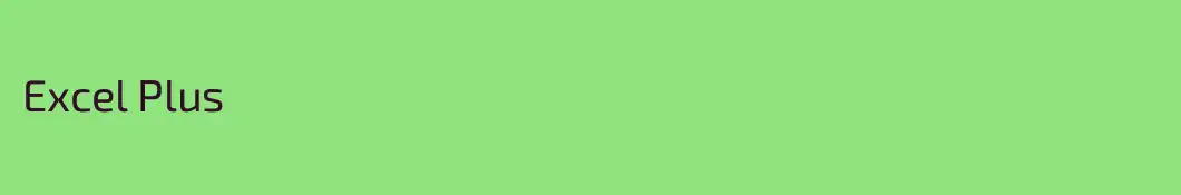 Excel Plus